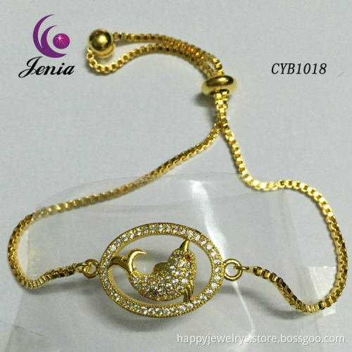 Jenia 2016 Latest Fashion 18k Gold Plated Bracelet Artificial Bracelet